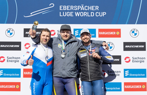 Podium Herren Einzel, Nationencup Altenberg 2026