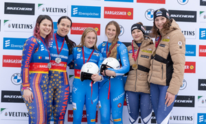 Podium Damen Doppel Nationencup, Winterberg 2026
