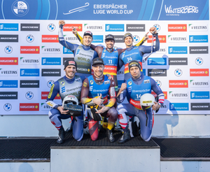 Podium Herren Doppel, Winterberg 2025 Podium Herren Doppel, Winterberg 2025