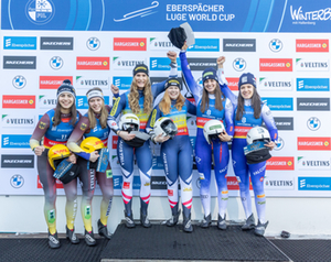 Podium Damen Doppel, Winterberg 2025 Podium Damen Doppel, Winterberg 2025