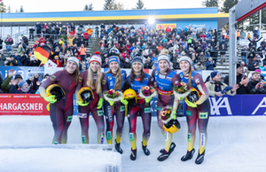 Damen Doppel Podium, Oberhof 2026