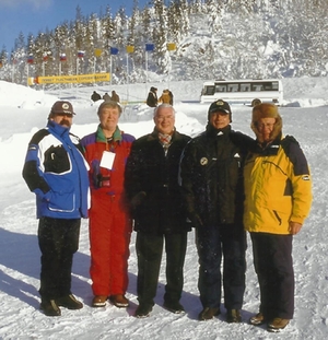 v.l. Herbert Wurzer, Gennady Rodionov, Bürgermeister von Kandalakscha, Harald Steyrer und Josef Thaler