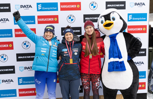 Nationscup Podium Women's singles, Sigulda 2026
