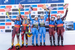 Podium Damen Doppel, St. Moritz 2026