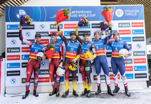 Podium Herren Doppel, Sigulda 2025