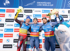 Podium Herren Einzel, Winterberg 2026