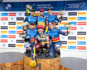 Podium Herren Doppel, Oberhof 2026