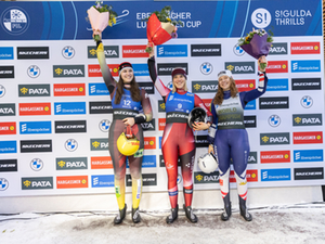 Podium Damen, Sigulda 2025 Podium Damen, Sigulda 2025
