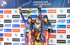 Podium Women's singles, Lake Placid 2025