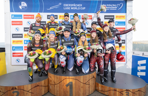 Podium Mixed Doubles, Oberhof 2026