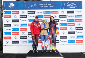 Nationencup Winterberg, Podium Damen Einzel