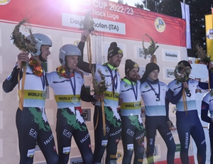 Podium Deutschnofen Doppel 2023