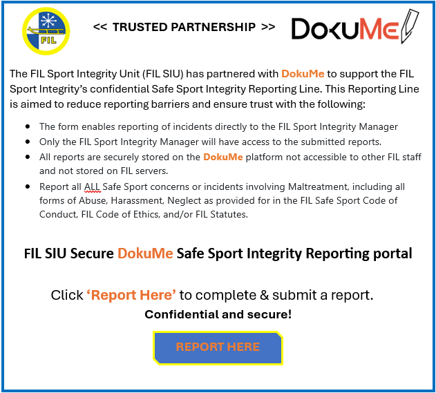 FIL Website Safe Sport Integrity Reporting Portal Image
