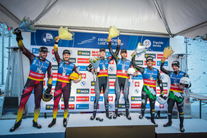 Podium Men's Doubels, Sigulda 2023 Podium Men's Doubels, Sigulda 2023