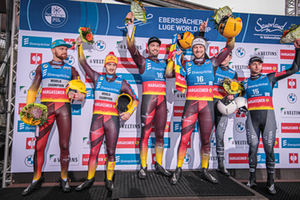 Podium Men's Doubels, Winterberg 2023 Podium Men's Doubels, Winterberg 2023