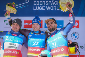 Podium Men's Singles Winterberg 2, 2023 Podium Men's Singles Winterberg 2, 2023