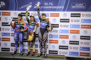 Sprint WCh Women's Podium, Altenberg 2024