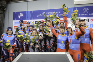 Podium Team Staffel, WC Altenberg 2024 Podium Team Staffel, WC Altenberg 2024