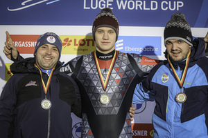 Podium Herren, Nationencup Oberhof 2024 Podium Herren, Nationencup Oberhof 2024