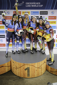Women's Doubles Podium, Oberhof 2, 2024 Women's Doubles Podium, Oberhof 2, 2024