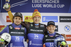 Winners' Presentation Luge Men Oberhof 2024 Winners' Presentation Luge Men Oberhof 2024