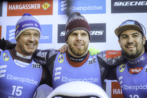 Podium Herren, Sigulda 2, 2024