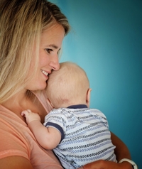 Natalie Geisenberger mit Leo Natalie Geisenberger mit Leo