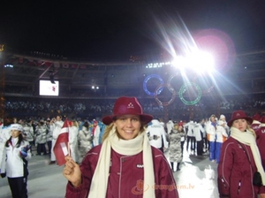 Aiva Aparjode at Torino 2006 Olympics