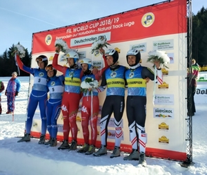 Podium Doppelsitzer Deutschnofen 2019 Podium Doppelsitzer Deutschnofen 2019
