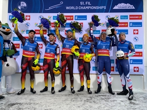 Podium Herren Doppel, Oberhof 23