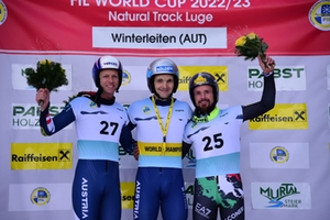 Podium Einsitzer Herren Winterleiten 2022 Podium Einsitzer Herren Winterleiten 2022