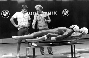 Sepp Lenz & Georg Hackl, BMW Windkanal 1987