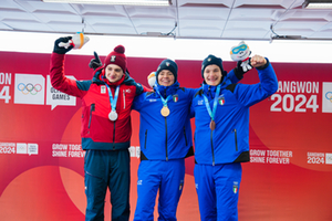 Podium Men's singles, Gangwon 2024 Podium Men's singles, Gangwon 2024