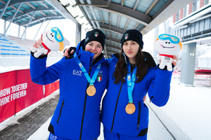 Leon Haselrieder and Alexandra Oberstolz, Gangwon 2024 Leon Haselrieder and Alexandra Oberstolz, Gangwon 2024