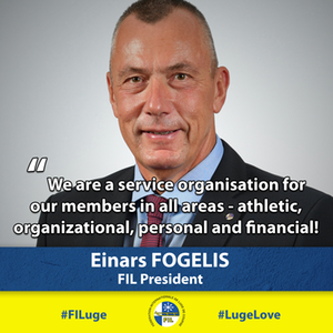 Einars Fogelis, new FIL President Einars Fogelis, new FIL President